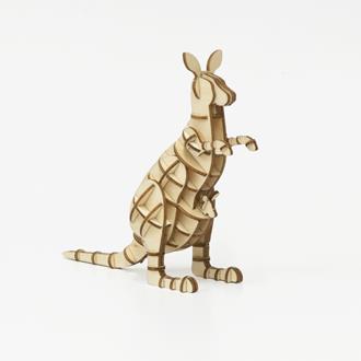 Wooden Puzzle - Kangaroo