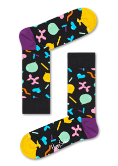 Balloon Animal Sock BLK/YEL MULTI