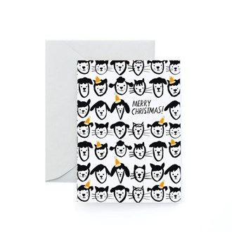 Christmas Card Santa Hats