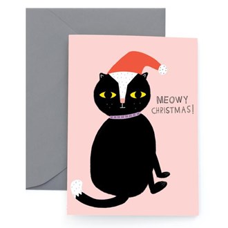 Christmas Card Meowy Xmas