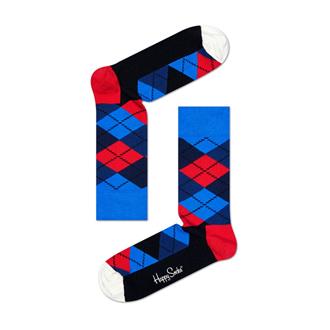 Argyle Sock Navy Red Black