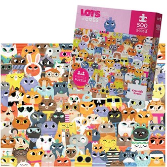 500pc Family Puzzle Cats
