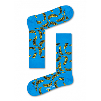 Andy Warhol Banana Sock Blue Yellow