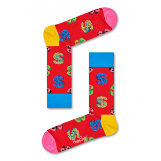 Andy Warhol Dollar Sock Red Blue Multi