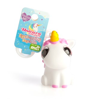 Eye Popping Keyring Unicorn