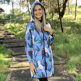 Raincoat: Cockatoos and Flora Long