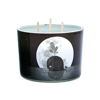 Candle Tri-Wick:  Whale Moon