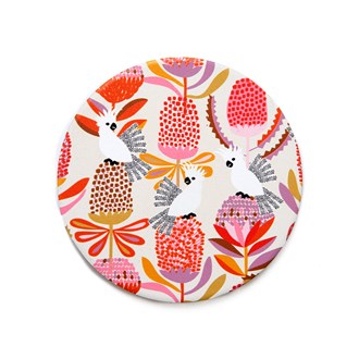Ceramic Coasters Cockatoos & Banksia
