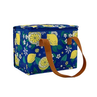 Lunch Box Bag Lemon Zest Blue