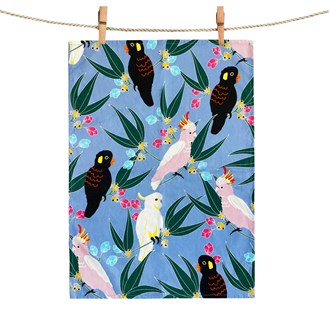 Tea Towel Cockatoo Flora