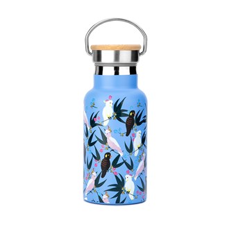 Water Bottle: Cockatoos and Flora 300ml
