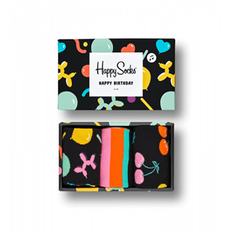 Balloon Animal Birthday Gift Box BLK/MULTI