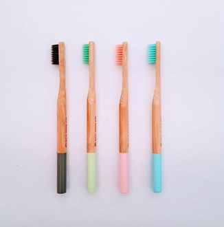 Bamboo Toothbrush Soft - Pink