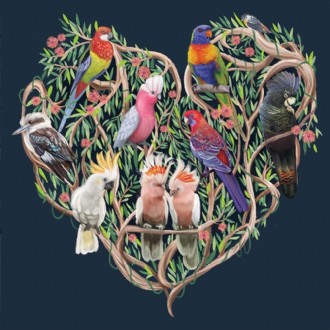 Greeting Card Australiana Love