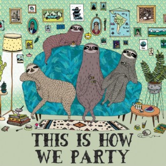 Greeting Card Couch Sloths