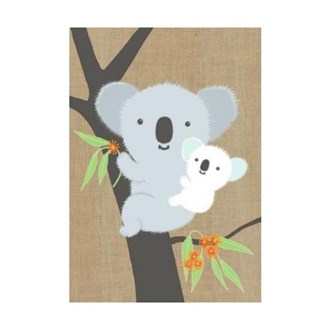 Gillian Mary Koala & Baby Super Cute Greeting Card