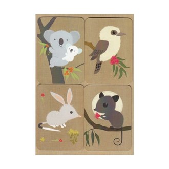 Gillian Mary Koala & Baby and Friends Magnet Card Set
