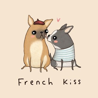 Greeting Card French Kiss