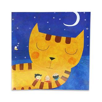 Greeting Card: Sleeping Cat